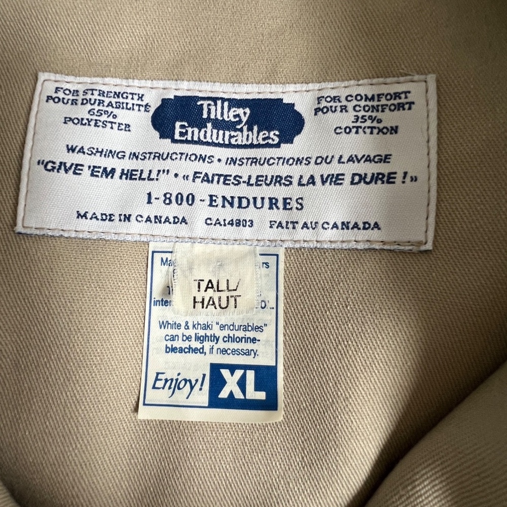 Tilley Vest Safari Hunting Excursion Utility Photography Size XL Tall Khaki Fish - Picture 7 of 8